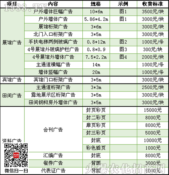 2018浙江種博會(huì)廣告費(fèi)用