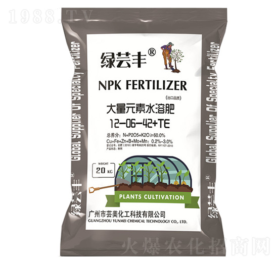 高鉀型大量元素水溶肥12-06-42+TE-綠蕓豐-創(chuàng)信聯(lián)豐
