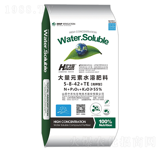高鉀型大量元素水溶肥料5-8-42+TE-華太隆-中農化