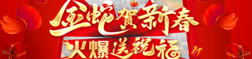 金蛇賀新春，火爆送祝福！